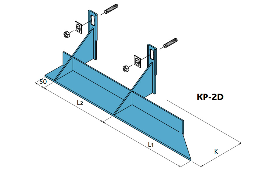 Угловой кронштейн правый BAUT KP-2D